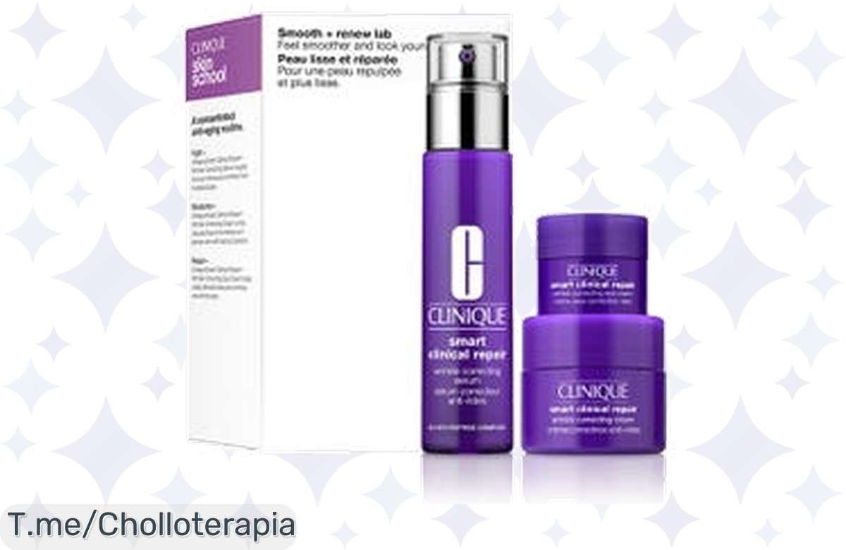Descubre el Estuche Smart Clinical Repair de CLINIQUE: ¡la solución nunca vista para arrugas! Aprovecha este descuentazo y luce radiante. ¡Compra ya antes que se agote!