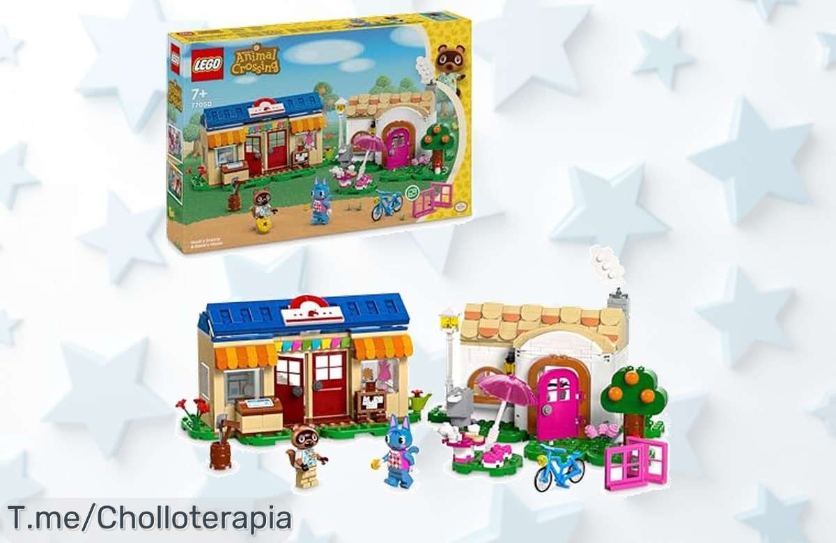Descubre el LEGO Animal Crossing 77050 a precio loco, crea aventuras inolvidables en la Tienda de Nook y haz sonreír a todos. ¡Aprovecha esta oferta limitada ya!