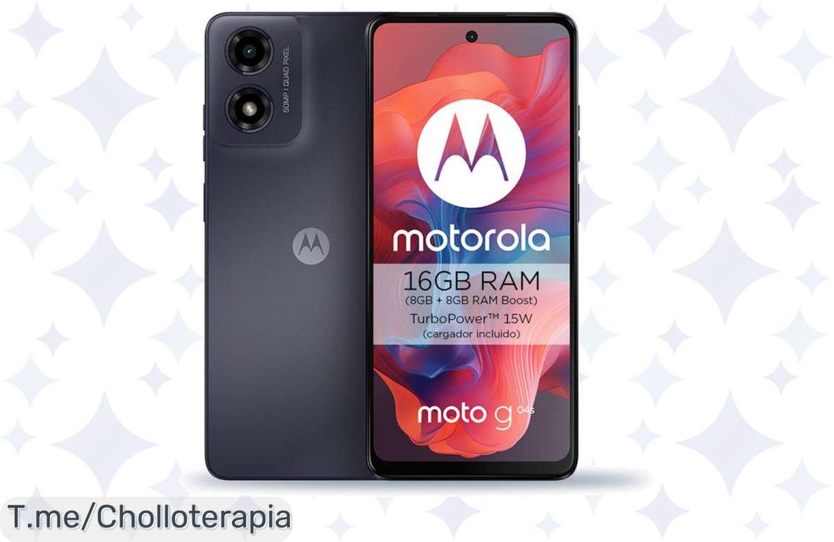 Descubre el Motorola Moto G04s 4G, su pantalla HD+ de 6.56 y 90Hz te dejará boquiabierto. Aprovecha este super chollo antes de que desaparezca, ¡compra ya!