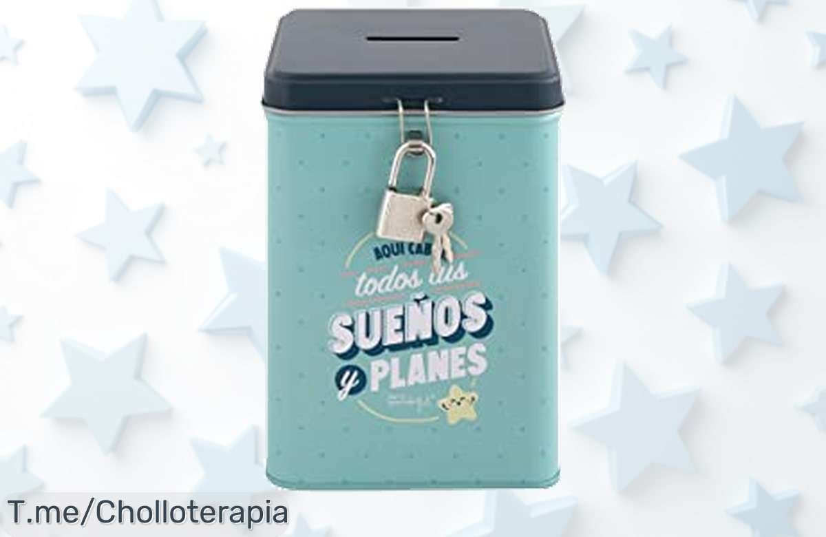 Descubre el Mr. Wonderful Hucha, un chollazo único para guardar tus sueños con llaves incluidas. Asegura tu futuro y sorprende a quien amas ¡compra ya antes que se agote!