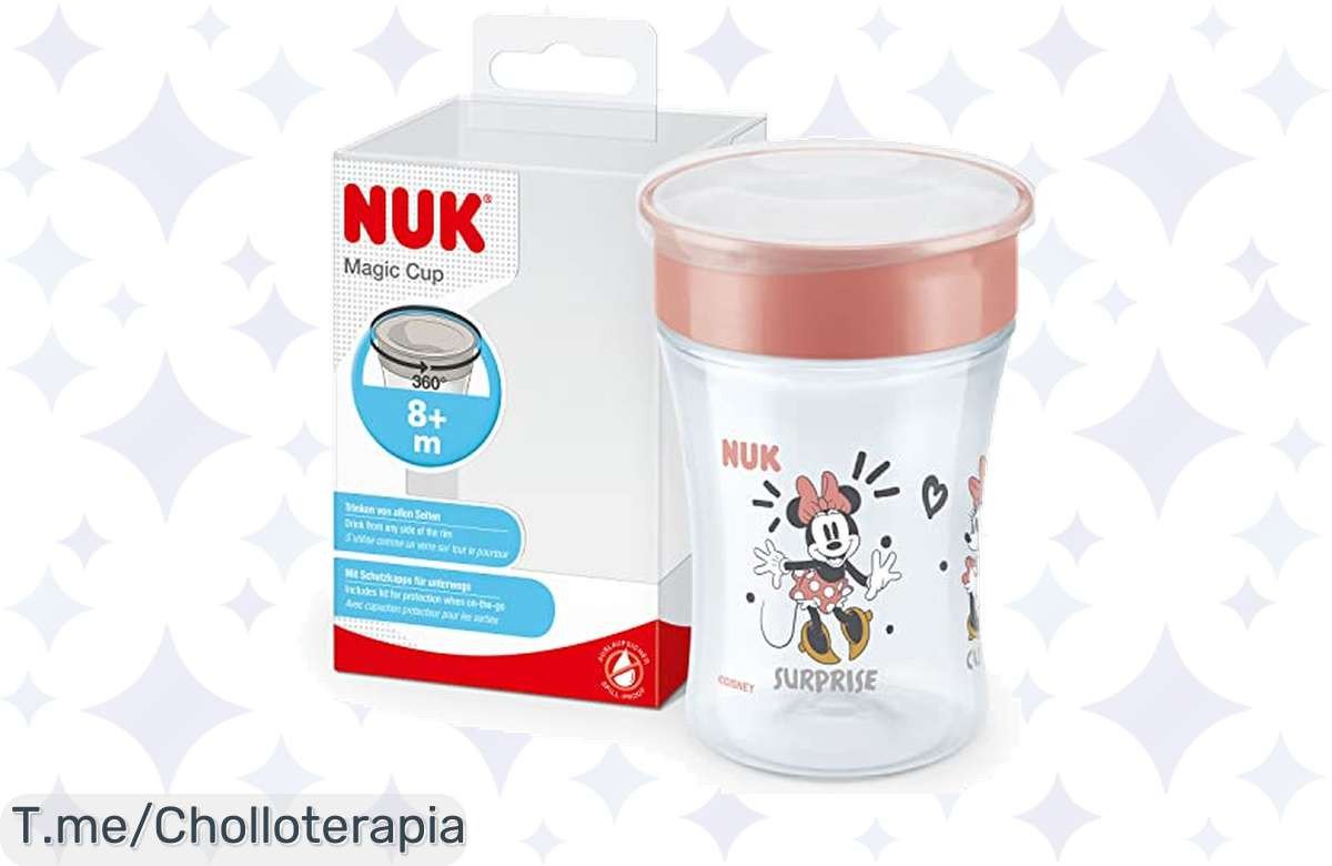 Descubre el NUK Magic Cup: el vaso que evita derrames y hace que beber sea divertido. ¡Aprovecha este precio loco antes de que se acabe!