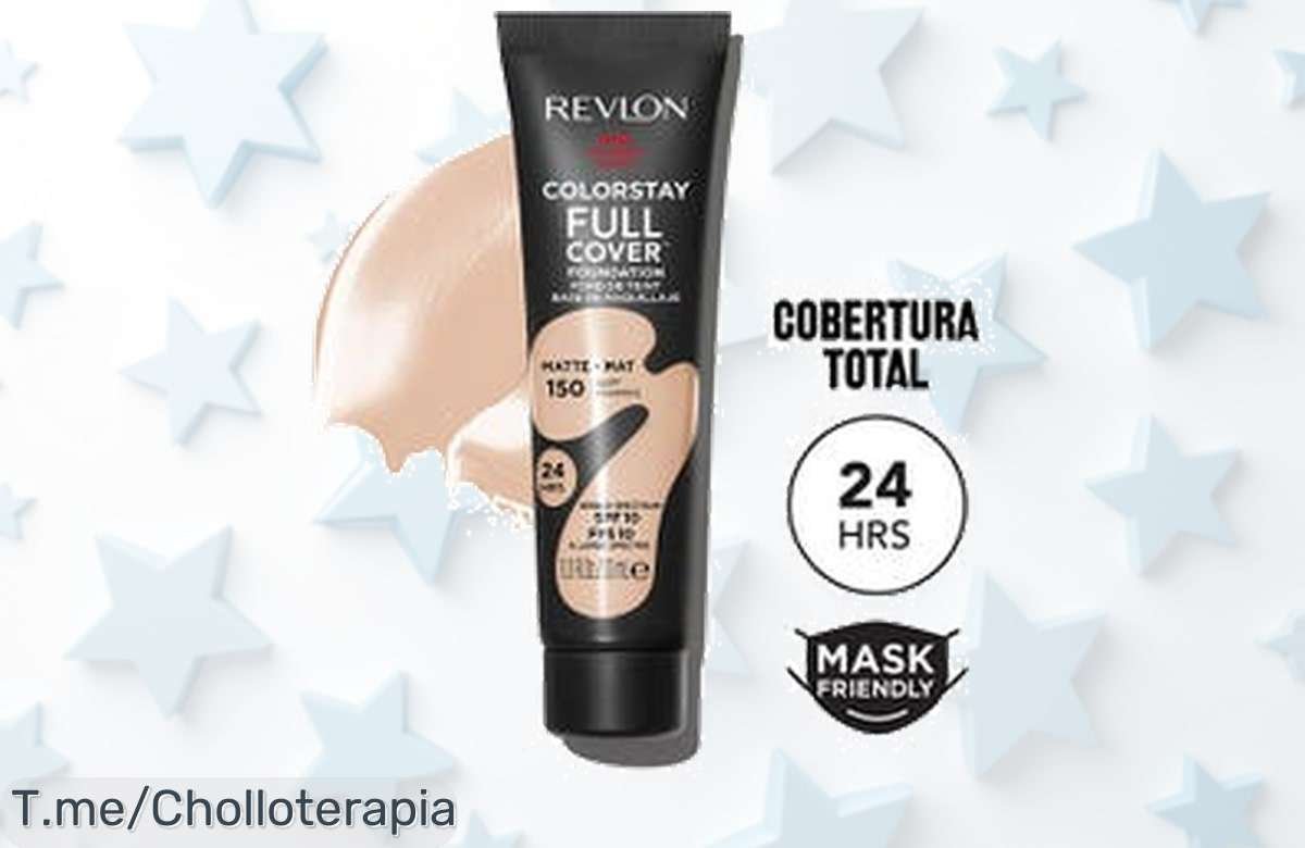 Descubre el Ofertón del Colorstay Full Cover Foundation de Revlon, cobertura total y acabado mate que dura todo el día. ¡Aprovecha este descuento brutal antes de que se acabe!