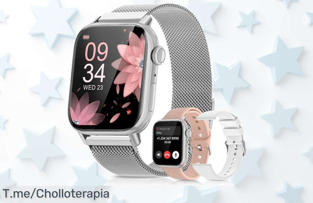 Descubre el Reloj Inteligente Ultra 9 para mujer, una oferta limitada con un descuento brutal que te hará brillar. ¡Aprovecha este super chollo antes de que se acabe!