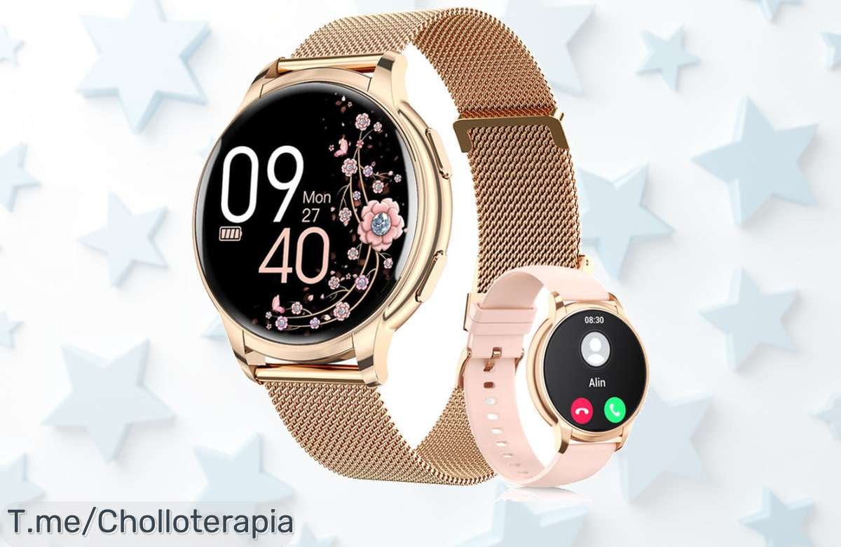 Descubre el Reloj Inteligente para Mujeres 2024, con NFC y rastreador de fitness. ¡Ofertón único! No te lo pierdas, compra ahora y brilla como nunca antes.