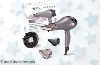 Descubre el Secador Bellissima a 2300W: La magia del calor infrarrojo y tecnología iónica para un cabello sin frizz ¡Aprovecha este super chollo antes de que se acabe!