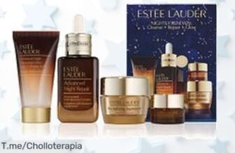 Descubre el Set Nighty Renewal de ESTEE LAUDER, un sérum antienvejecimiento que transformará tu piel mientras duermes ¡Oferta única y limitada a precio loco!