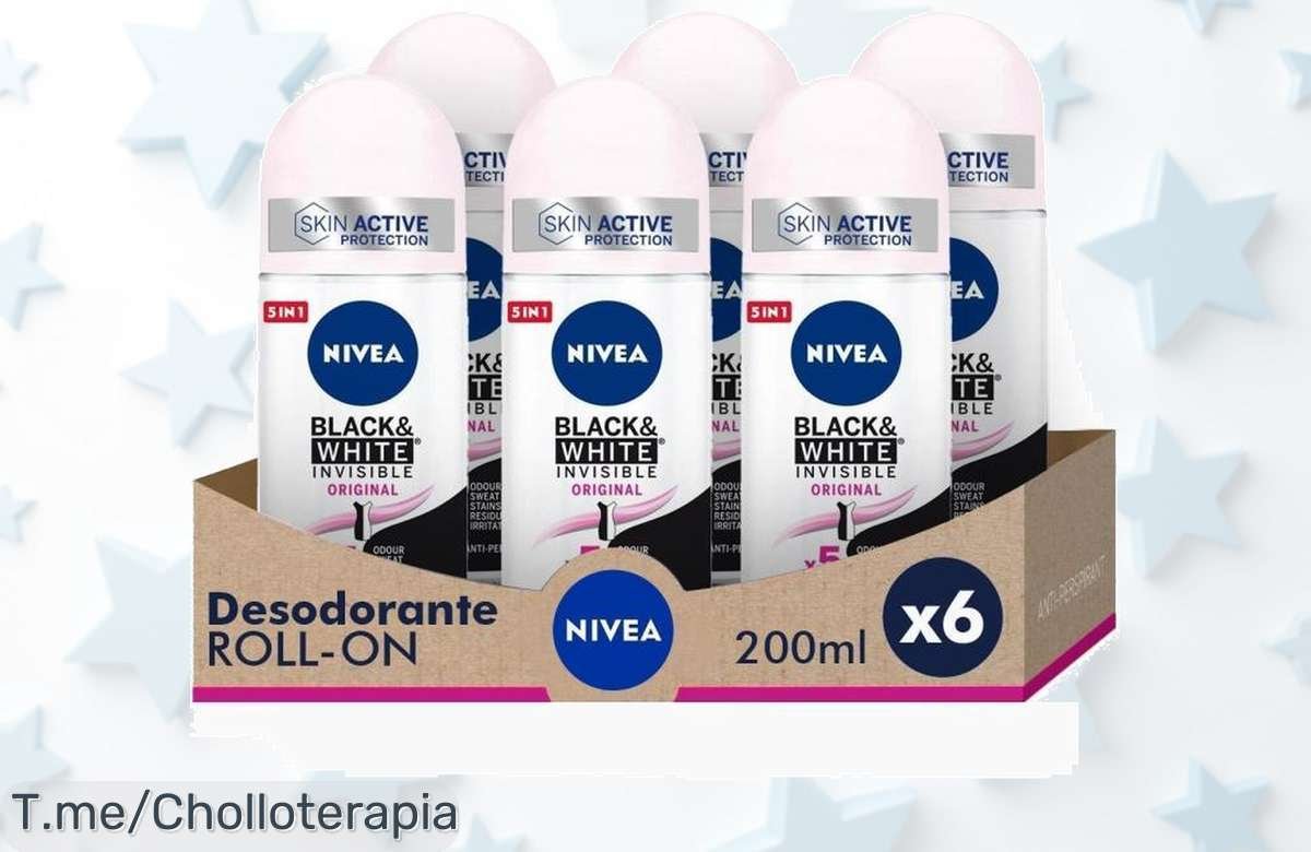Descubre el Super Chollo: Pack Ahorro NIVEA Black & White Invisible con 6 Desodorantes que te Mantendrán Fresca Todo el Día. ¡Compra Ahora Antes de que se Agoten!