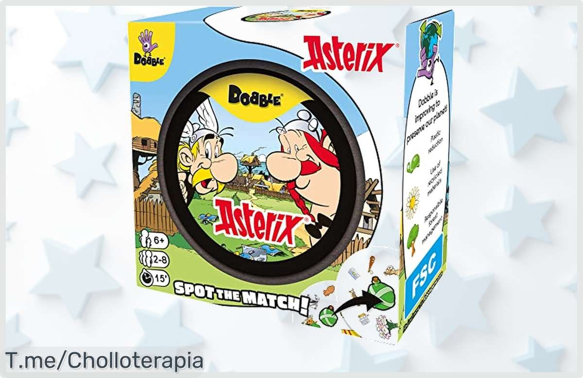 Descubre el Super Chollo de Dobble Astérix: ¡Acción nunca vista para mejorar tus reflejos y reír con amigos! Aprovecha este ofertón limitado y compra ya tu juego.