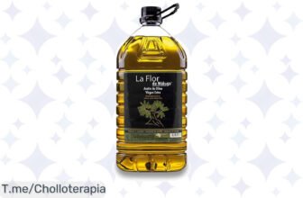 Descubre el aceite de oliva virgen extra La Flor de Málaga: 100% fresco y recién envasado, ¡aprovecha este ofertón de 5 litros antes de que se agote!