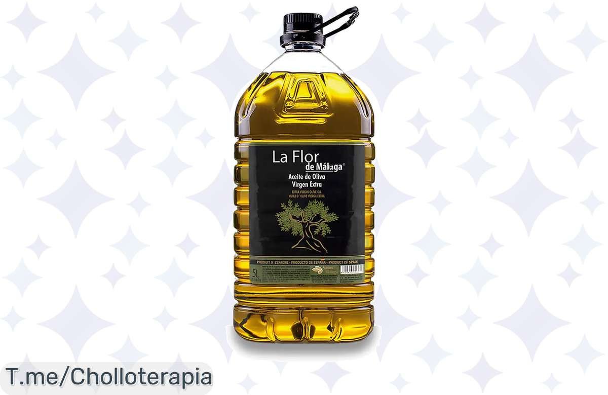 Descubre el aceite de oliva virgen extra La Flor de Málaga: 100% fresco y recién envasado, ¡aprovecha este ofertón de 5 litros antes de que se agote!