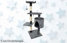 Descubre el árbol rascador COTTECOTA, un super chollo que hará feliz a tu gato con su cueva espaciosa Aprovecha este ofertón limitado y compra ya antes de que se agote
