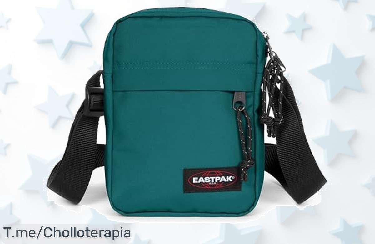 Descubre el bolso bandolera Eastpak THE ONE en verde péndulo, un super chollo para tus escapadas. Organiza todo con estilo y corre por tu ofertón antes de que se acabe.