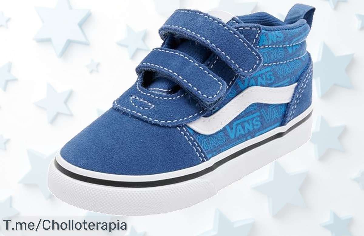 Descubre el chollazo del año: Vans Ward para niños, estilo y comodidad con cierre de velcro que dura. Stock limitado, ¡no te quedes sin las tuyas y compra ya!