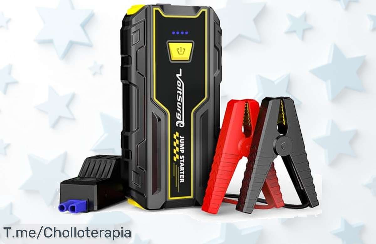 Descubre el chollazo del año con VoltSurge, el arrancador de coches más potente y seguro. No te quedes tirado, aprovecha este ofertón limitado y compra ya tu libertad.