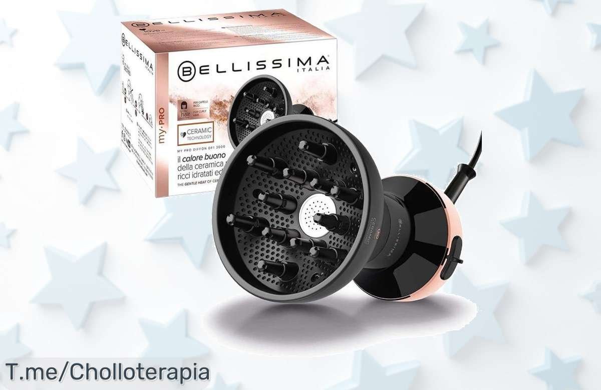 Descubre el difusor de aire caliente Bellissima a un precio loco: rizos perfectos y sin encrespamiento. ¡Oferta limitada, compra ahora y deslumbra todos los días!