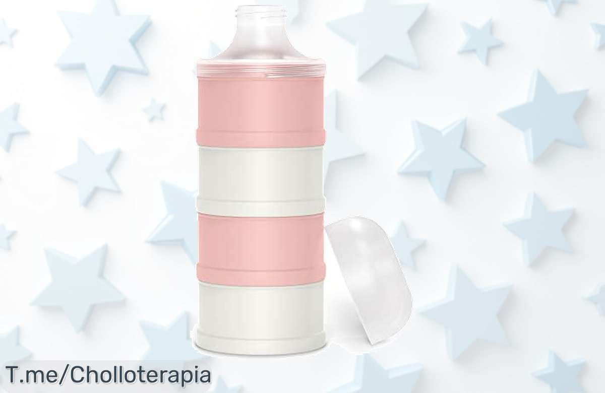 Descubre el dosificador de leche y cereales Suavinex en rosa, un super chollo con cuatro compartimentos apilables que simplificarán las tomas de tu bebé. ¡Aprovecha antes que se agote!