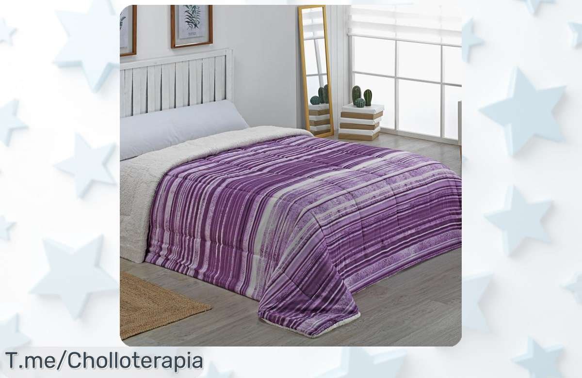 Descubre el edredón que abraza tus noches: suave y cálido, un super chollo para transformar tu habitación. ¡Compra ahora antes de que se agote este ofertón único!