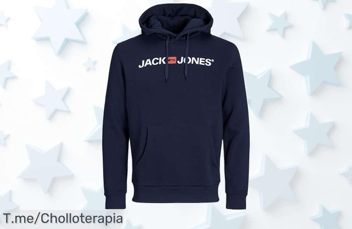 Descubre el hoodie JACK & JONES que todos desean: estilo y comodidad en un solo diseño. ¡Aprovecha este chollazo antes de que se agote! Compra ya y destaca entre todos.