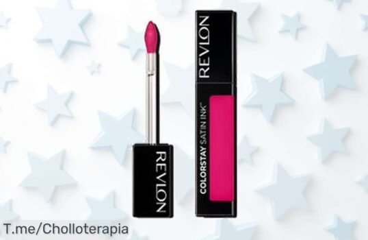 Descubre el labial Colorstay Satin Ink de Revlon: ¡un super chollo que te ofrece color espectacular y larga duración! No pierdas este ofertón limitado, compra ahora y deslumbra