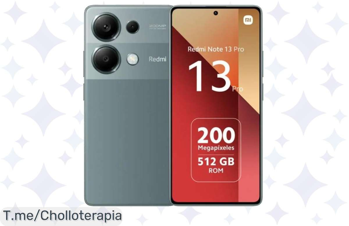 Descubre el móvil Xiaomi Redmi Note 13 Pro: ¡super chollo con cámara de 200MP y carga rápida! No te pierdas este ofertón limitado, consigue el tuyo ya antes que se agote.