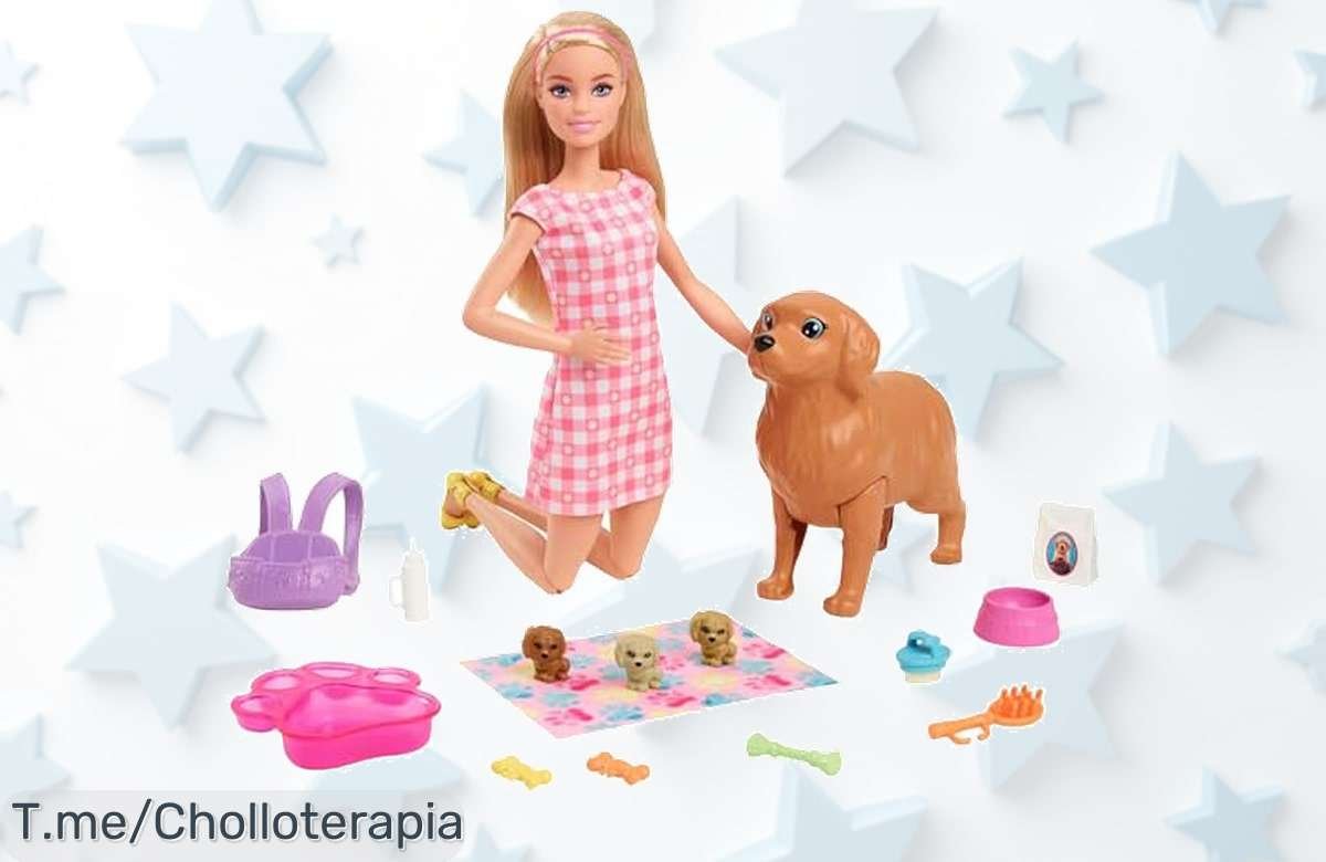 Descubre el ofertón de Barbie Perritos: ¡Crea cachorritos adorables y llévalos en su mochila! No te pierdas este precio loco, ¡aprovecha antes que se acabe!