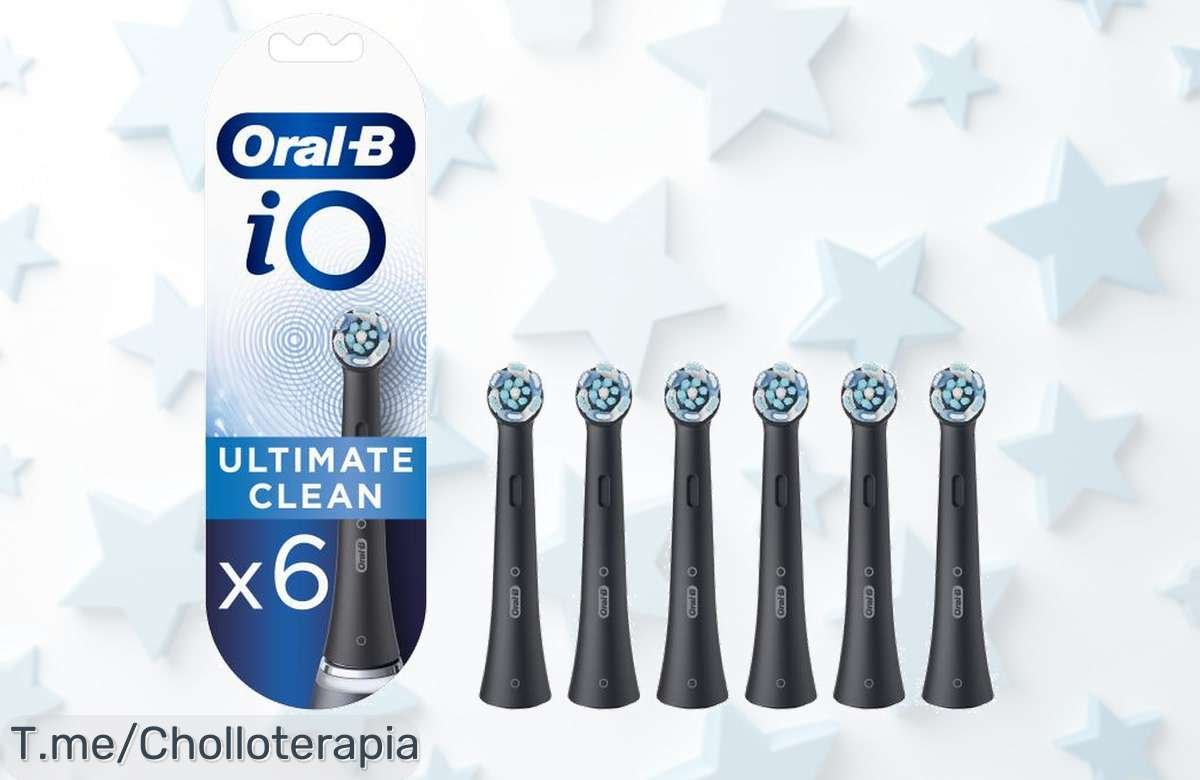 Descubre el ofertón de cabezales Oral-B iO Ultimate Clean: ¡Limpieza profunda y tecnología avanzada a un precio loco! No te quedes sin ellos, compra ya antes de que se agoten.
