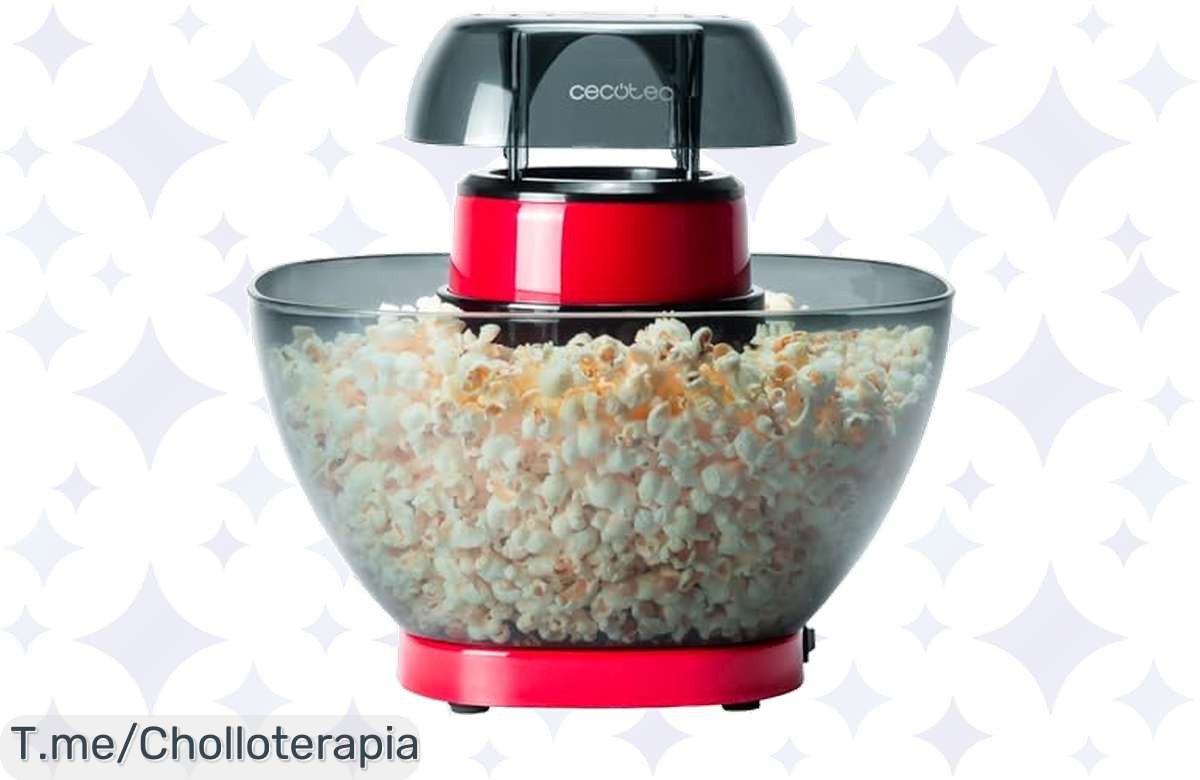 Descubre el palomitero Cecotec Fun&Taste: ¡Palomitas listas en 3 minutos! Cómpralo ahora y disfruta de comida saludable con un precio loco, solo por tiempo limitado.