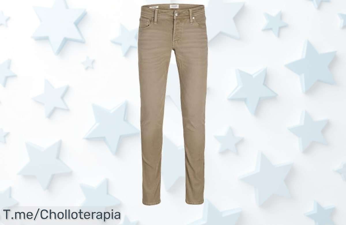 Descubre el pantalón vaquero JACK & JONES a un precio loco, con estilo y confort inigualables; ¡aprovecha este ofertón limitado y renueva tu armario ya!