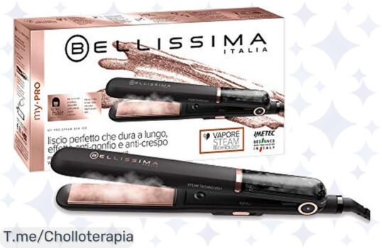 Descubre el poder de Imetec My Pro Steam B28: alisa tu pelo al instante con vapor y cuídalo en cada pasada ¡Super chollo por tiempo limitado, no te lo pierdas!