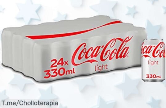 Descubre el refresco más sabroso sin culpa: CocaCola Light en pack de 24 latas a un precio loco ¡Sabor irresistible y cero calorías! Oferta limitada, no te lo pierdas