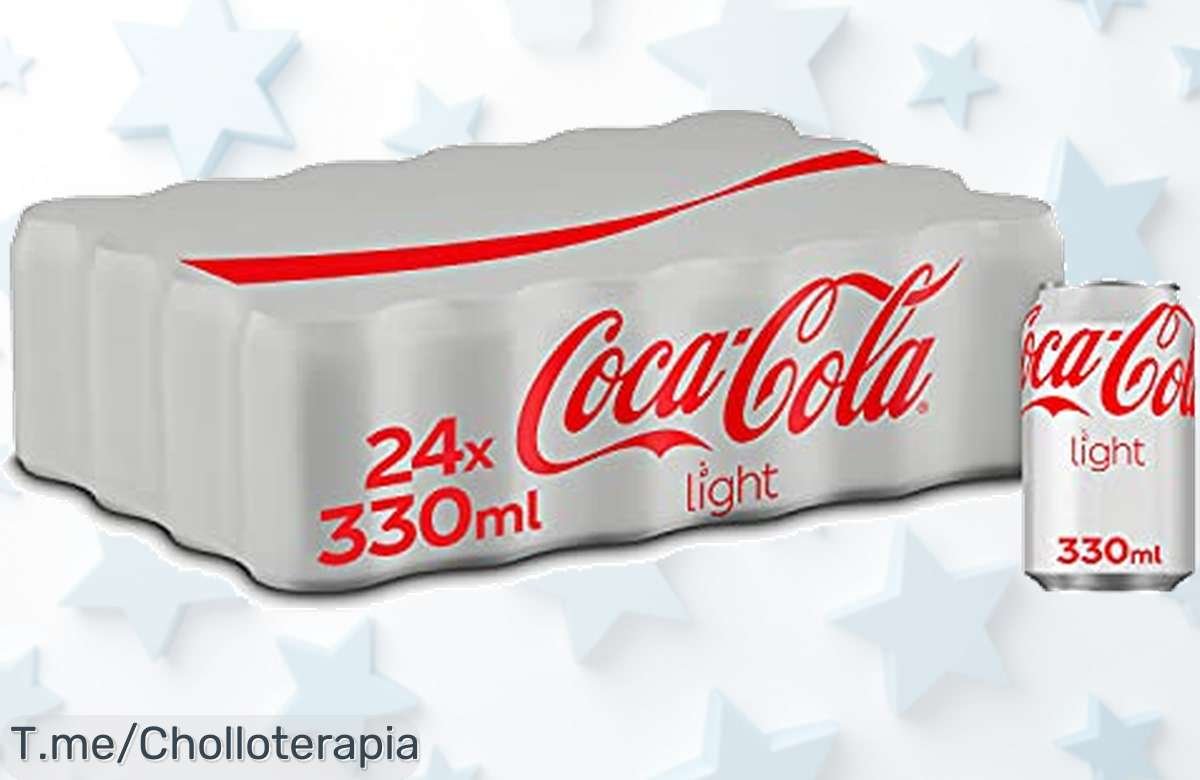 Descubre el refresco más sabroso sin culpa: CocaCola Light en pack de 24 latas a un precio loco. ¡Sabor irresistible y cero calorías! Oferta limitada, no te lo pierdas.