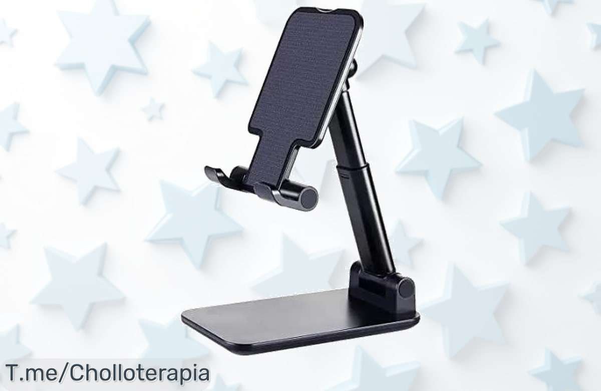 Descubre el soporte ajustable para móvil que necesitas, perfecto para tu escritorio y a un precio loco. ¡Aprovecha este super chollo antes de que se agote!