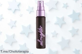 Descubre el spray fijador All Nighter de Urban Decay en tamaño viaje, ¡un super chollo para que tu maquillaje dure todo el día! Aprovecha esta oferta limitada y actúa ya