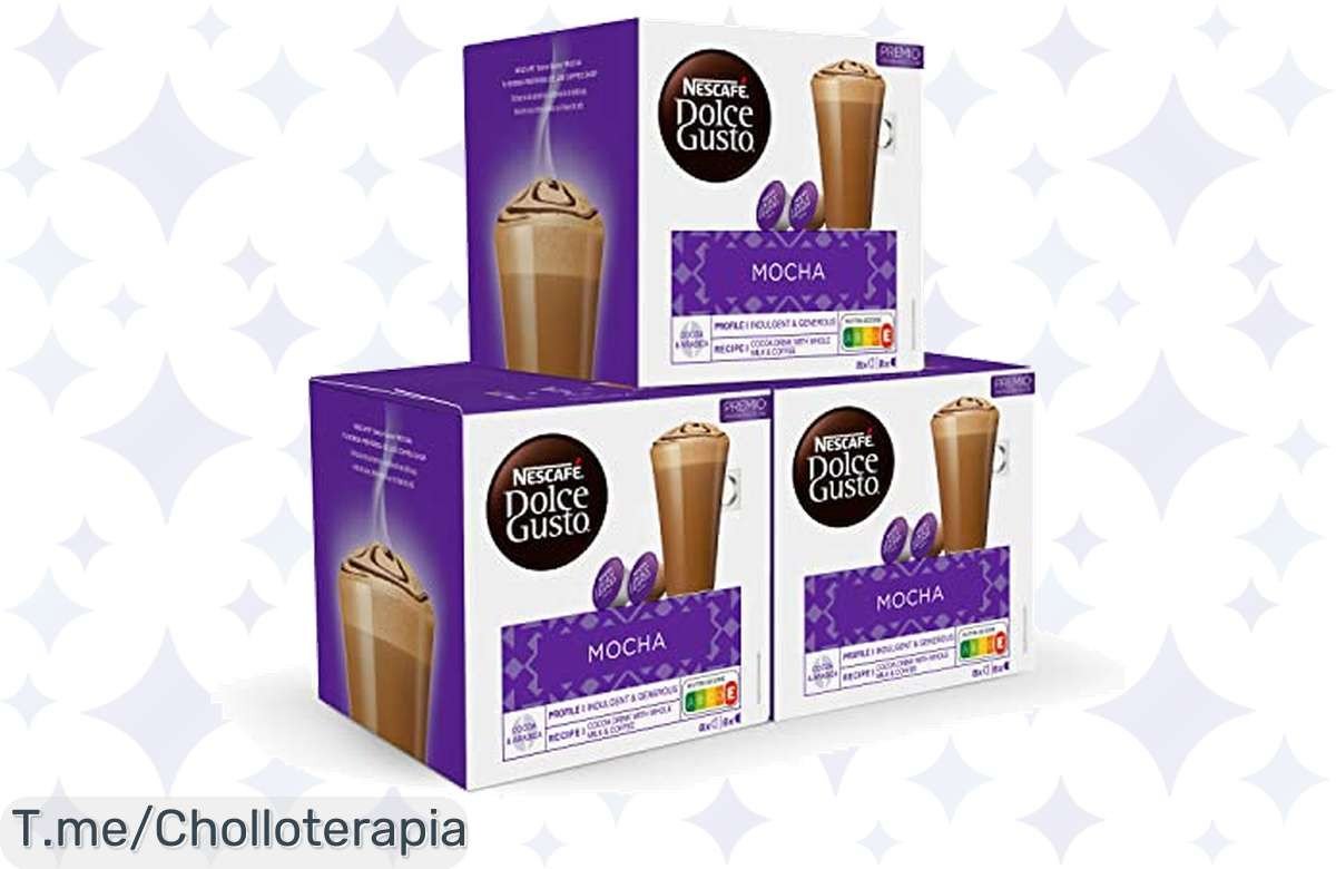 Descubre el super chollo de 48 cápsulas NESCAFÉ Dolce Gusto Mocha, disfruta café como un pro y acumula puntos para regalos únicos. ¡No te lo pierdas, oferta limitada!