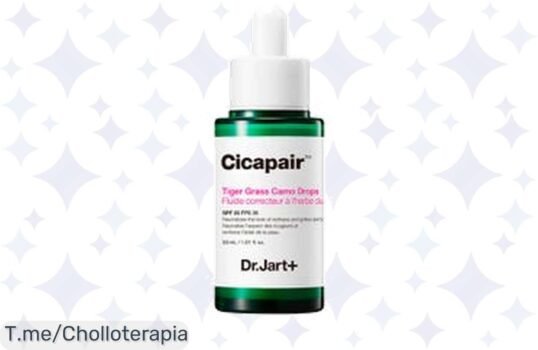 Descubre el super chollo de Cicapair Tiger Grass Camo Drops DR JART+ que calma tu piel y la deja radiante, ¡aprovéchalo antes que se acabe!