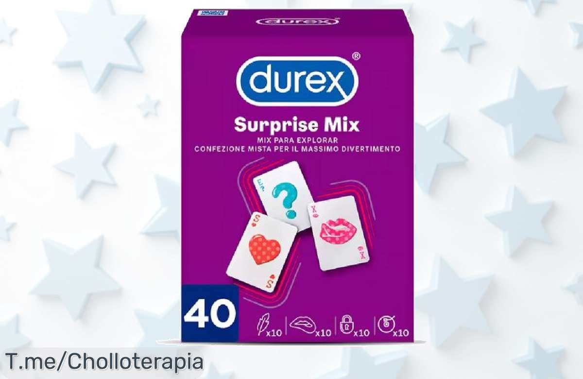 Descubre el super chollo de Durex Surprise Mix: 40 condones surtidos para diversión sin límites. ¡Aprovecha este ofertón y dale un toque especial a tus momentos ahora!