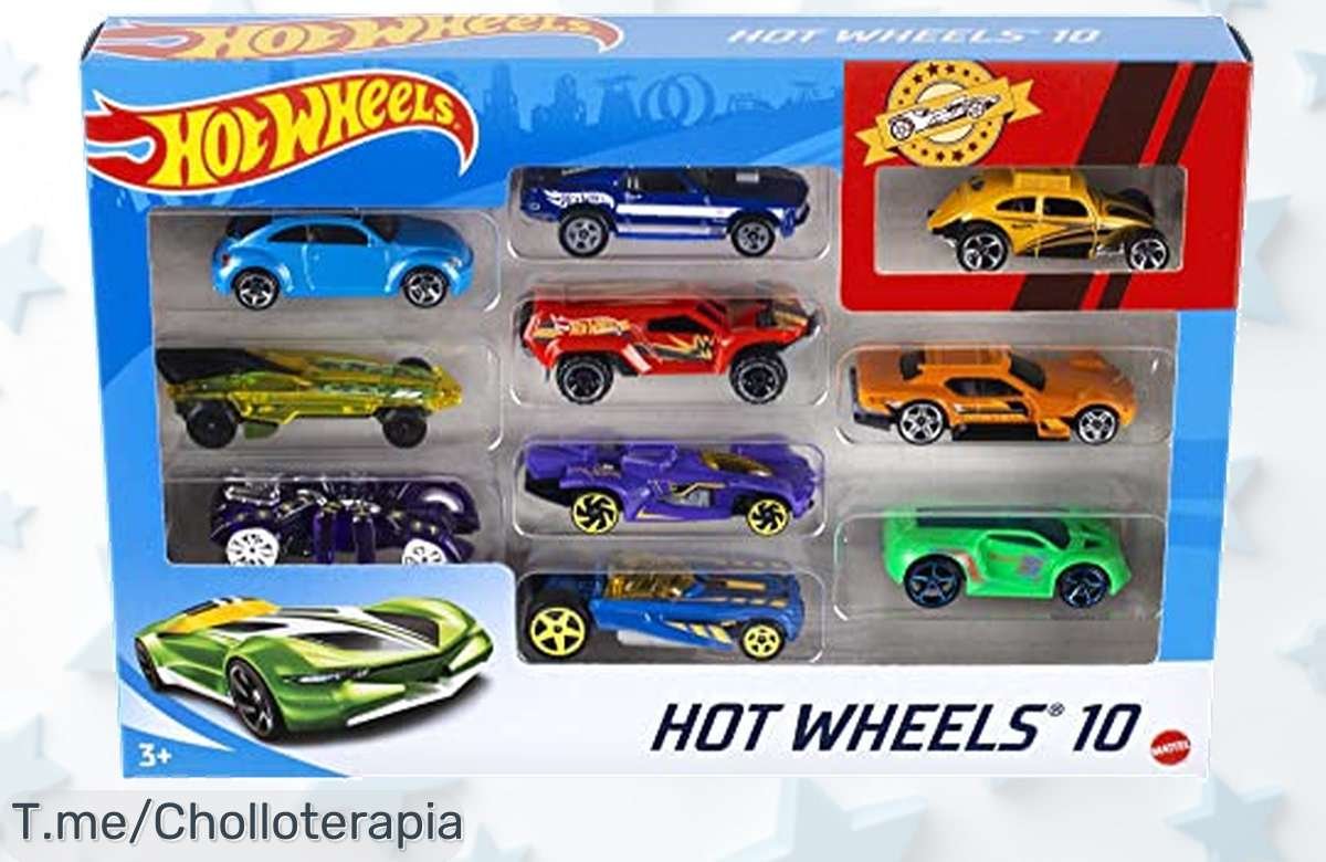 Descubre el super chollo de Hot Wheels: 10 cochecitos a escala 1:64 que harán volar tu imaginación. ¡Aprovecha este ofertón antes de que desaparezca!