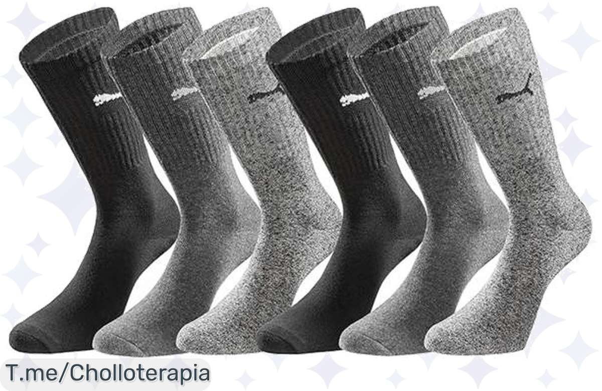 Descubre el super chollo de PUMA: ¡6 pares de calcetines deportivos unisex que combinan comodidad y estilo a un precio loco! ¡Compra ya antes de que se agoten!