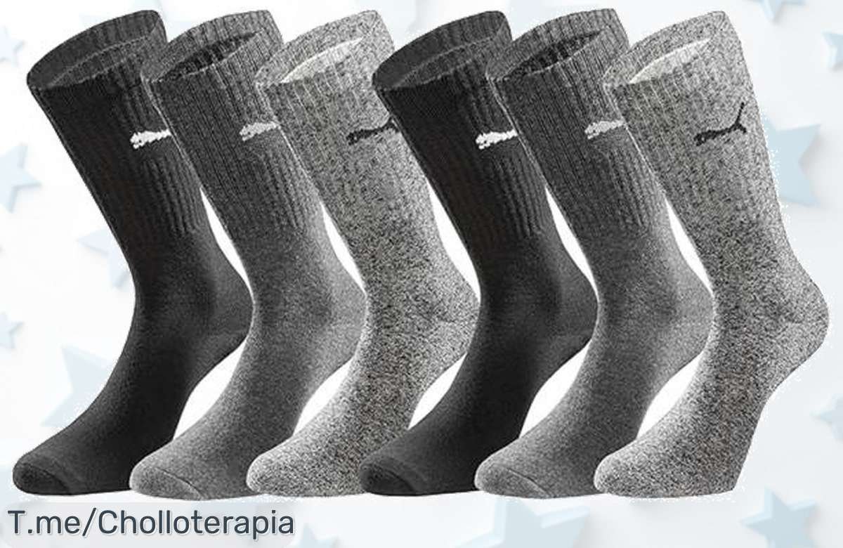 Descubre el super chollo de PUMA: ¡Calcetines deportivos Unisex de 6 pares a un precio loco! Confort insuperable para sentirte genial. ¡Aprovecha esta oferta limitada ya!