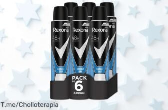 Descubre el super chollo de Rexona Desodorante Cobalt Dry: 48 horas sin sudor ni mal olor en un pack de 6 ¡Oferta limitada, no te lo pierdas y compra ya!