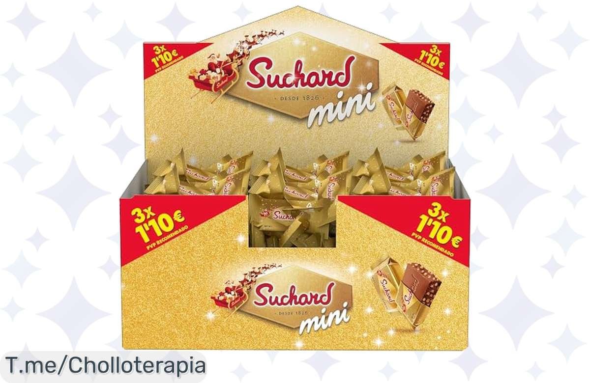 Descubre el súper chollo de Suchard Mini Tabletas: turrón irresistible en porciones perfectas para compartir. No te quedes sin tu oferta limitada, ¡compra ya!