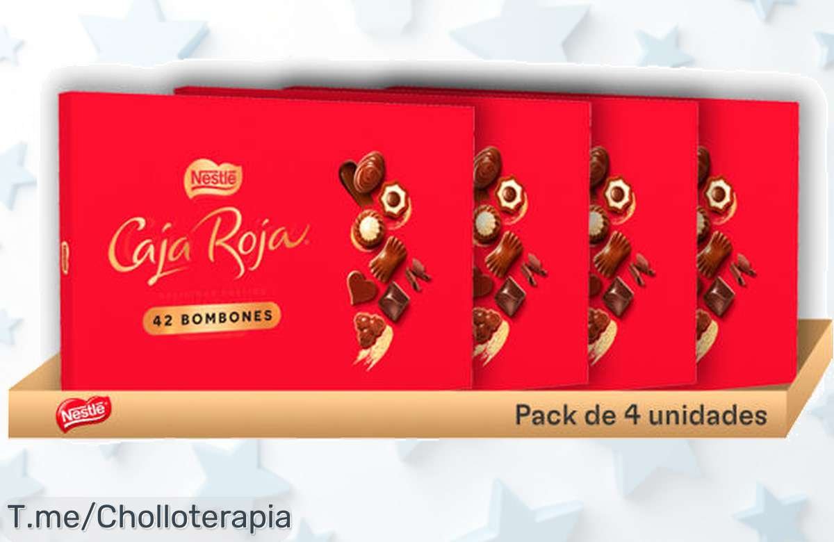 Descubre el super chollo de bombones NESTLÉ CAJA ROJA, variedad deliciosa para regalar y disfrutar. ¡No te pierdas este ofertón limitado, compra ya antes que se agoten!