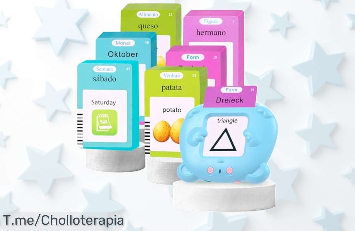 Descubre el super chollo de las tarjetas flash que enseñan 255 palabras mientras juegan, aprovecha este ofertón único y haz que aprender sea divertido ¡Compra ya antes de que se acabe!