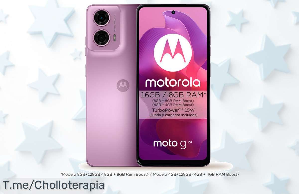 Descubre el super chollo del Motorola Moto G24: pantalla HD+, cámara de 50 MP y batería eterna. Llévatelo ya antes de que se agote, ¡ofertón limitado!