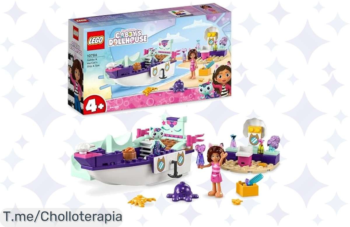 Descubre el súper chollo del barco y salón de belleza de Gabby’s Dollhouse, ¡diversión sin fin para tus peques! No te pierdas este ofertón único, compra ya antes que se agote.