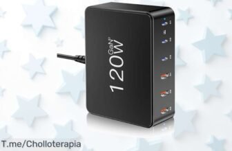 Descubre el super chollo del cargador USB C de 120W: carga rápida y segura para tu iPhone y MacBook ¡Aprovecha el ofertón antes que se agote, es por tiempo limitado!