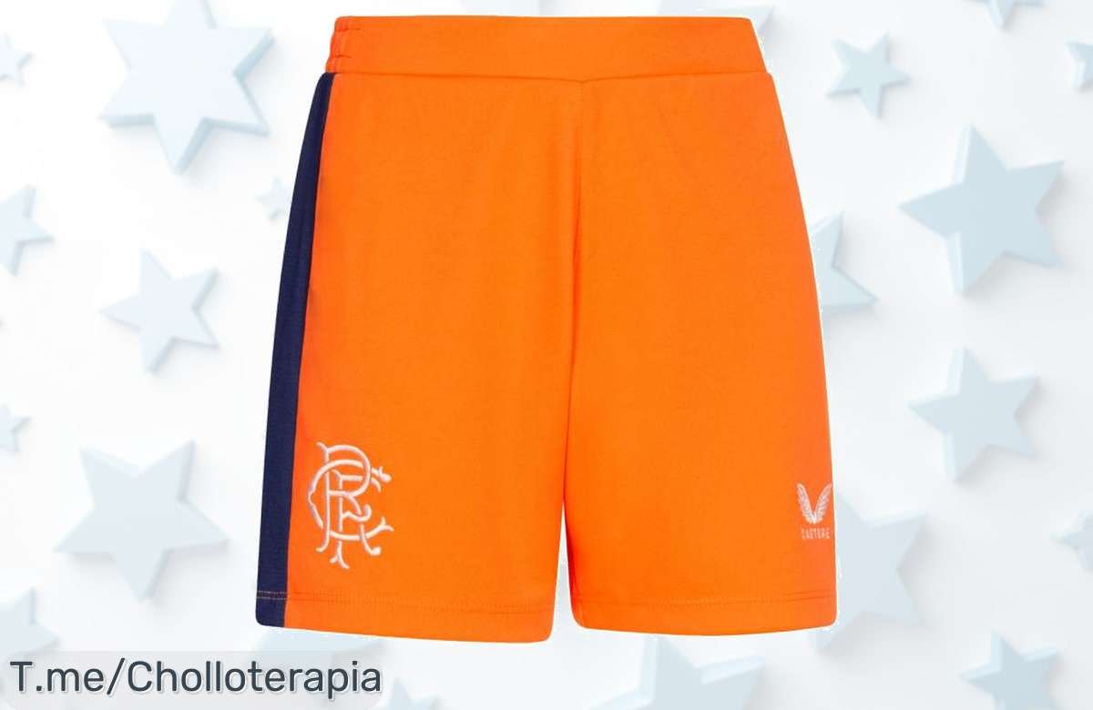 ¡Descubre el super ofertón del año! Pantalones cortos Rangers F.C. en naranja que harán brillar a tu pequeño en el campo. ¡Apresúrate, oferta por tiempo limitado!