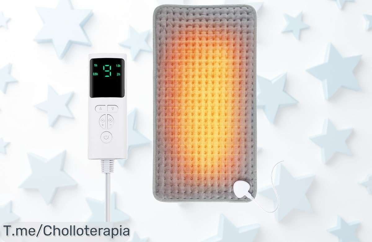 Descubre la Almohadilla de Calor Eléctrica: ¡Relájate con 9 Niveles y 4 Modos a un Precio Loco! Siente el abrazo cálido que tu cuerpo necesita. ¡Compra ya esta oferta única antes de que termine!