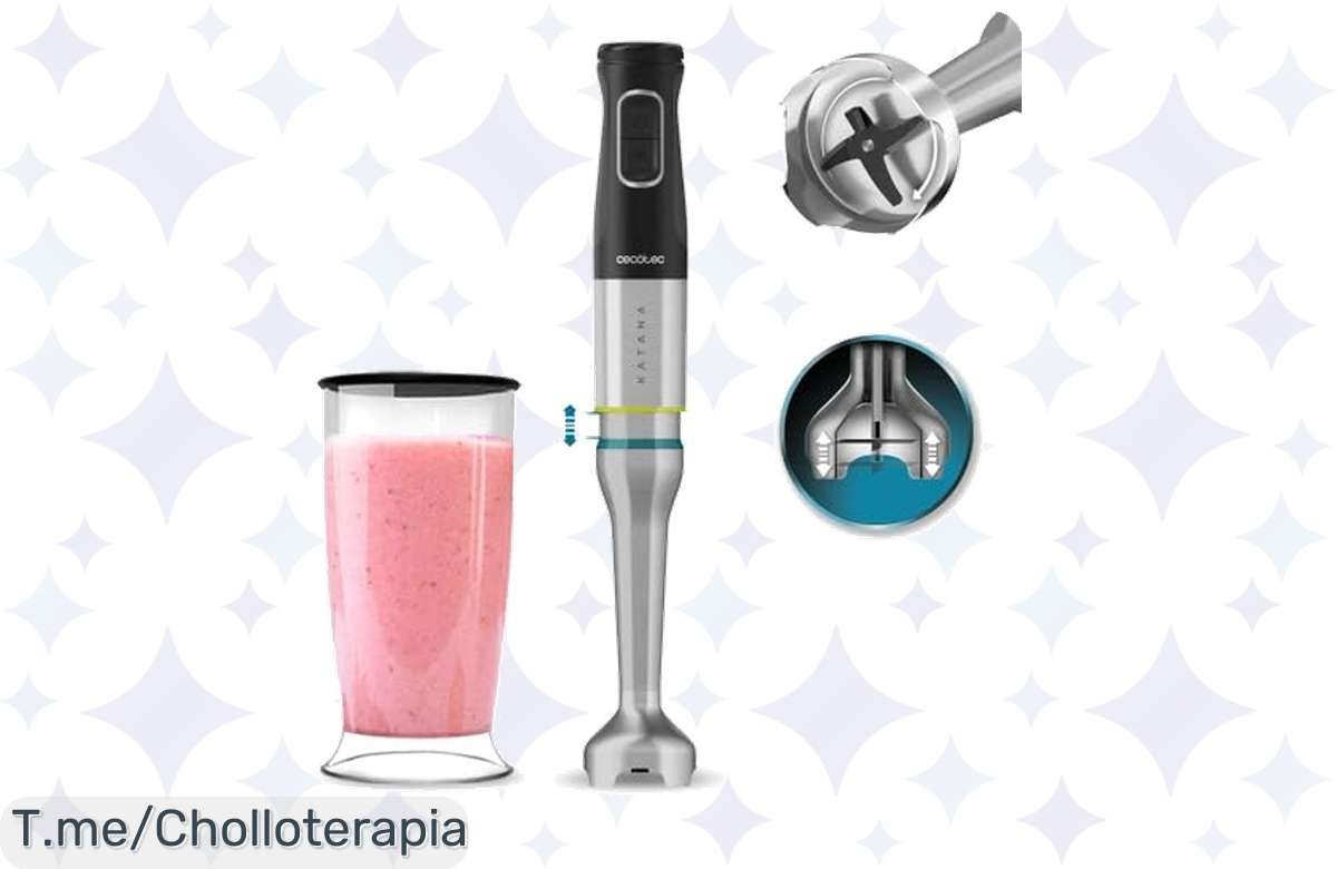 Descubre la Batidora Cecotec Katana 12: Un super chollo con cuchillas de titanio y 21 velocidades para crear delicias en minutos. ¡No te quedes sin ella, oferta limitada!
