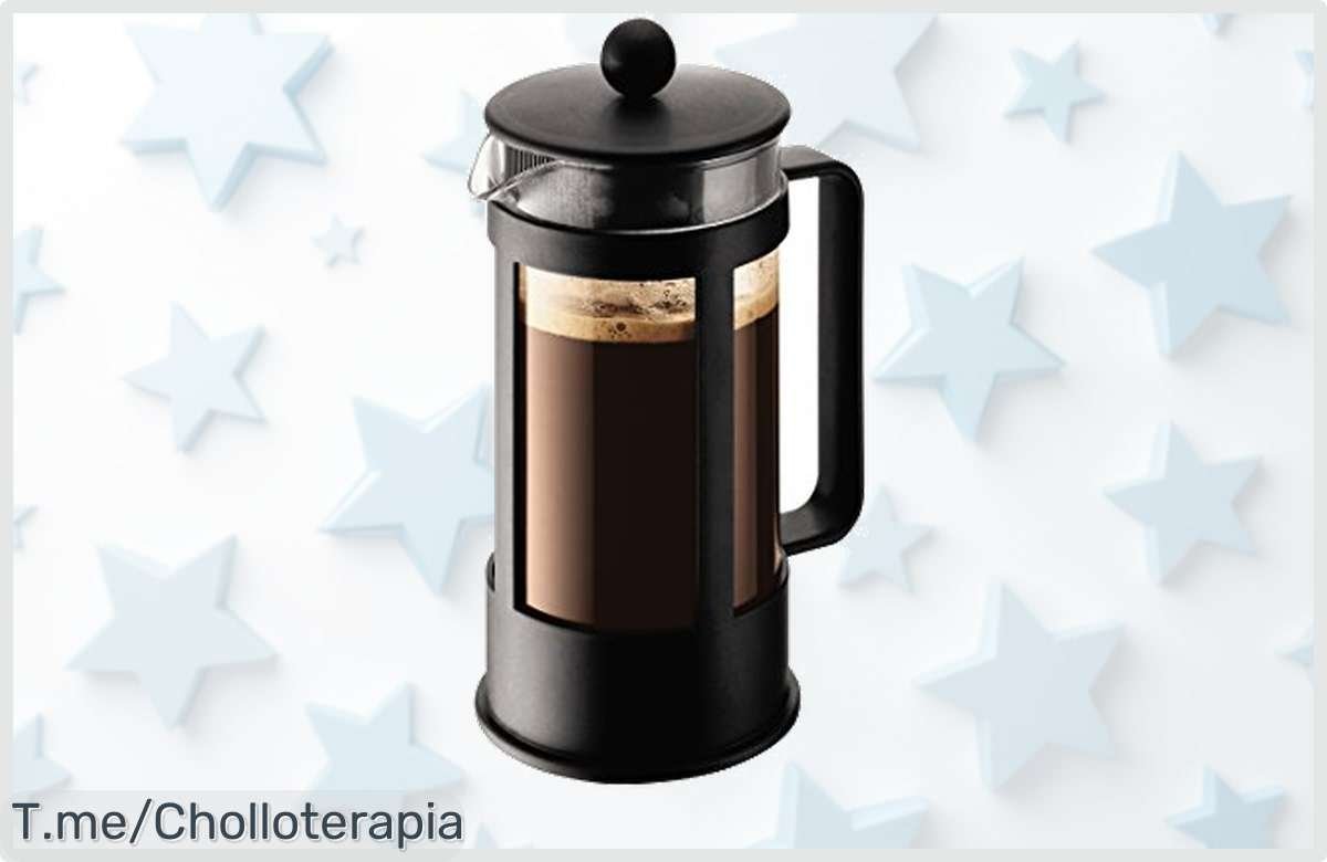 Descubre la Bodum Kenya French Press y transforma tu café en una experiencia única: elegante, fácil de usar y a un precio loco. ¡No esperes, compra ahora antes que se acabe!
